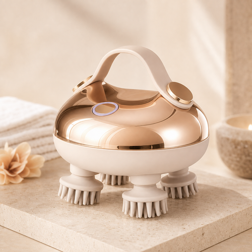 Visage Spa rose-gold four-head red light therapy massager